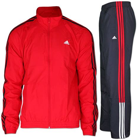 adidas anzug rot schwarz herren|adidas originals anzüge herren.